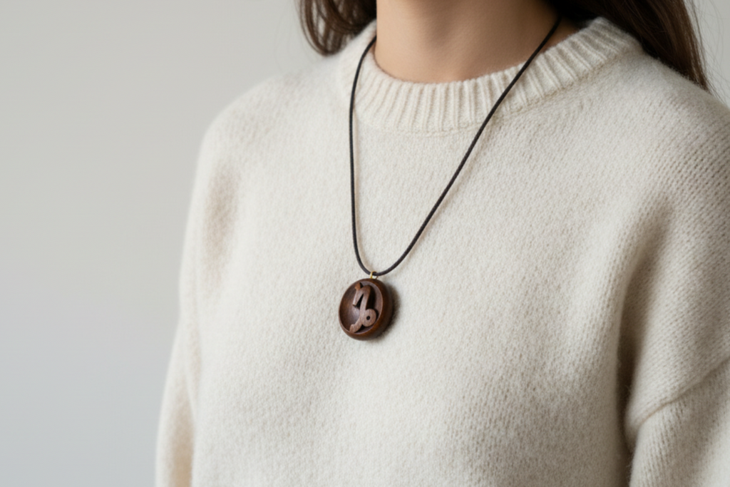 Capricorn Pendant — Wengé Wood