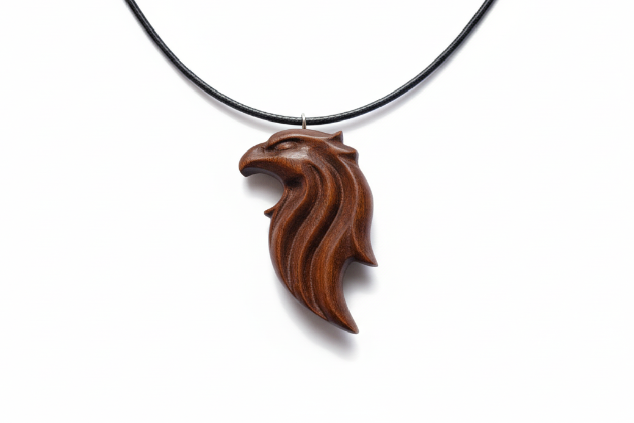 Eagle Pendant — Wengé Wood