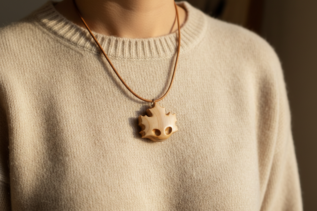 Maple Spirit Pendant - Silver Maple