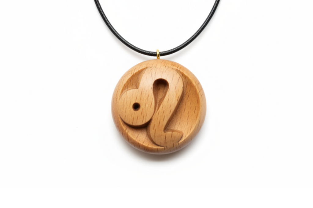 Leo Pendant — Beech Wood