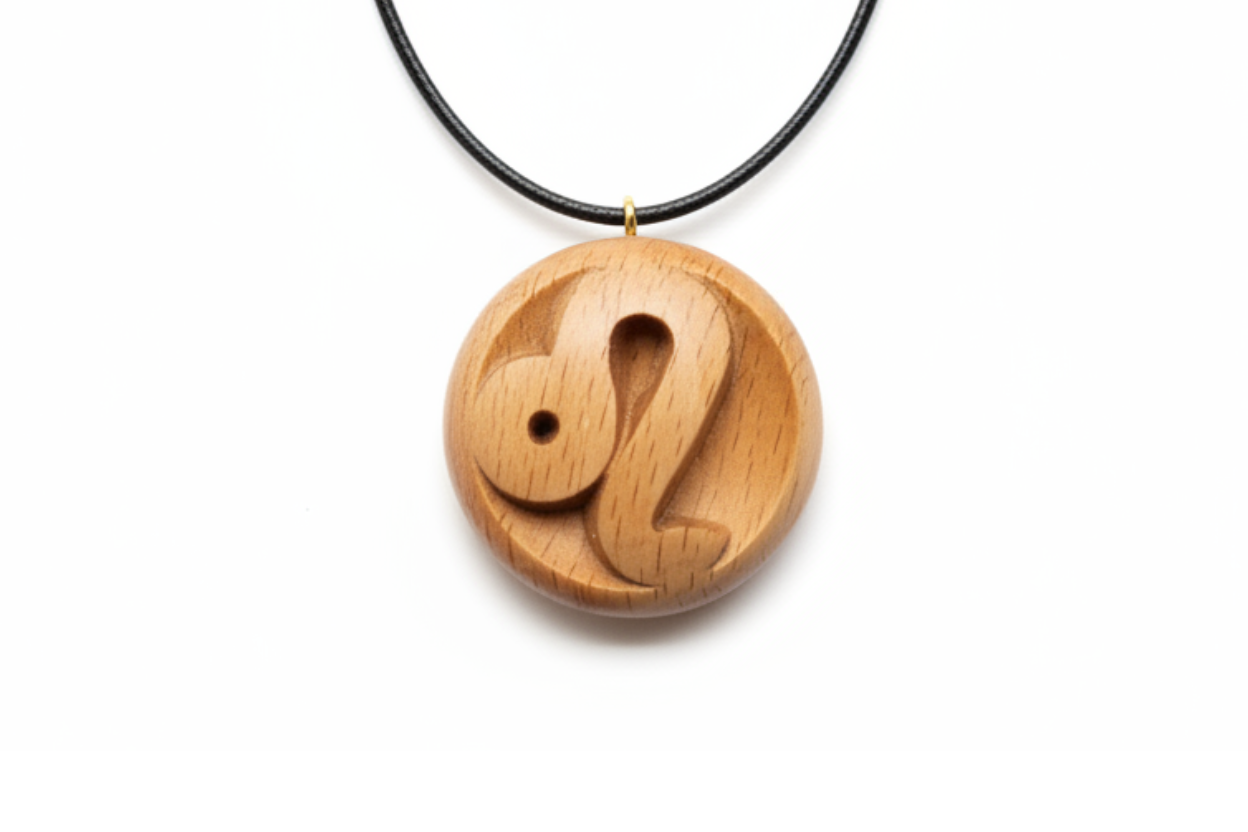 Leo Pendant — Beech Wood