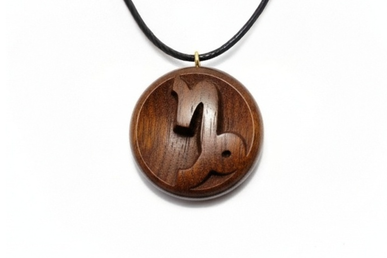 Capricorn Pendant — Wengé Wood