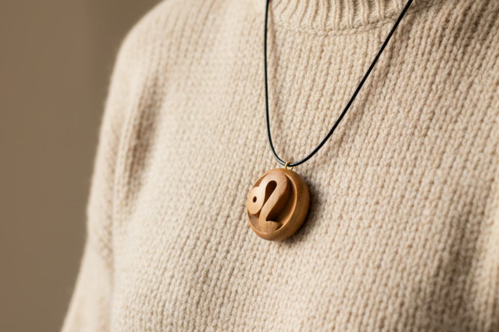 Leo Pendant — Beech Wood