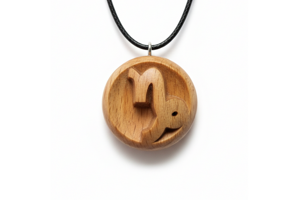 Capricorn Pendant — Beech Wood