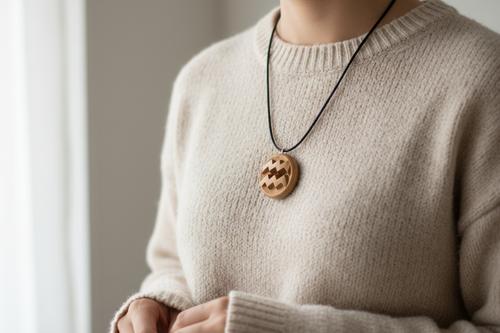 Aquarius Pendant — Beech Wood