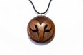 Aries Pendant — Wengé Wood