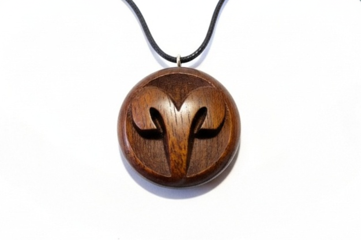 Aries Pendant — Wengé Wood