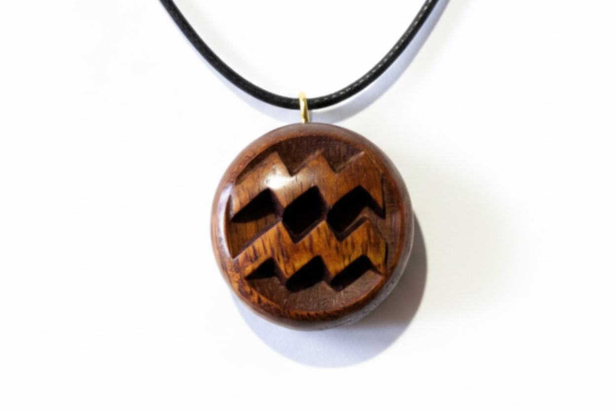 Aquarius Pendant — Wengé Wood