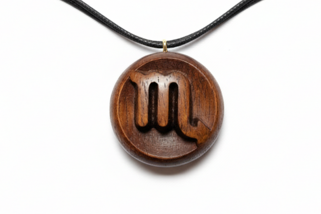 Scorpio Pendant — Wengé Wood