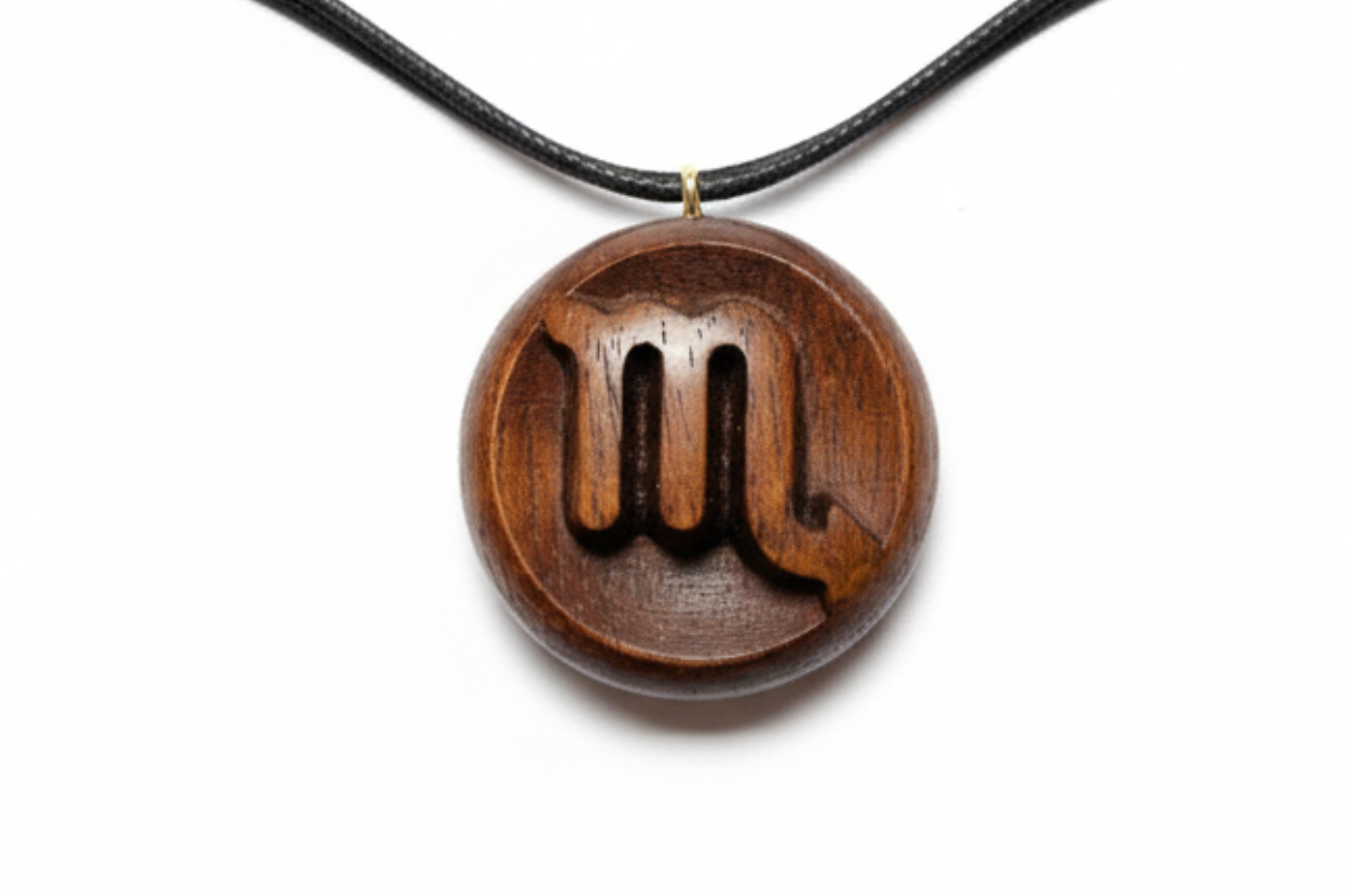 Scorpio Pendant — Wengé Wood