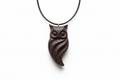 Owl Pendant - Wengé Wood