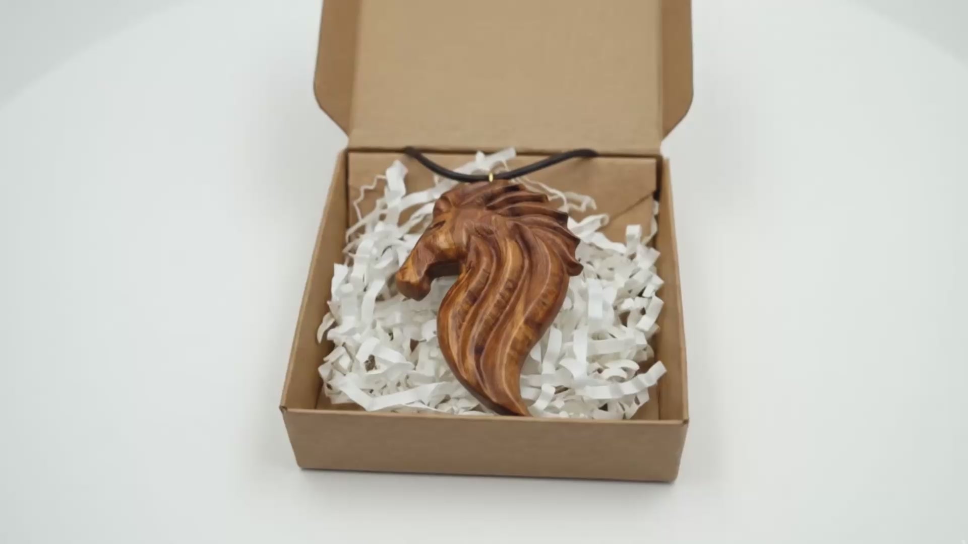 Horse Pendant - Elm Wood